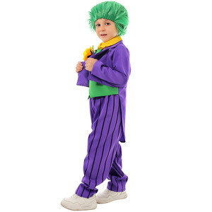 Disfraz de Joker de Suicide Squad para niños, traje morado y verde, cosplay de Halloween para niños, primavera 2024 - Product Image 3