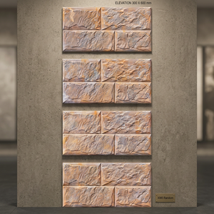 กระเบื้องบุผนังเซรามิกเคลือบดิจิตอลลายนูน ขนาด 300x600 มม. 30x60 ซม. 12x24 นิ้ว สำหรับตกแต่งผนังภายในและภายนอกอาคาร - Product Image 3