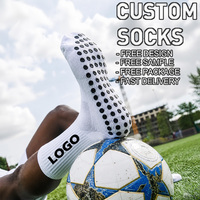 Chaussettes de football antidérapantes en silicone à picots, longueur mi-mollet, respirantes, pour hommes et femmes, entraînement