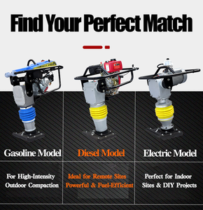 دكاكة يدوية W-R80B بمحرك بنزين بقوة 5.5-6.5 حصان ووزن 80 كجم لضغط الطرق من مصنع OEM - Product Image 6