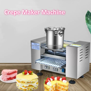 Large Crepe and <b>Pancake</b> Maker <b>Machine</b> Thousand Layer Cake Pastry Spring Roll Skin Wrapper Pan Cake Making Forming <b>Machine</b> - Product Image 5