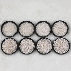 Cuentas de perlas redondas, 1,5-2mm, cultivadas, naturales, blancas, sueltas, pequeñas