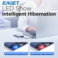 Boîtier SATA EAGET E15-3 OEM 2,5 pouces pour bureau, interface USB externe 6 Gbps, prend en charge les disques durs SSD jusqu'à 6 To, boîtier de disque dur HDD