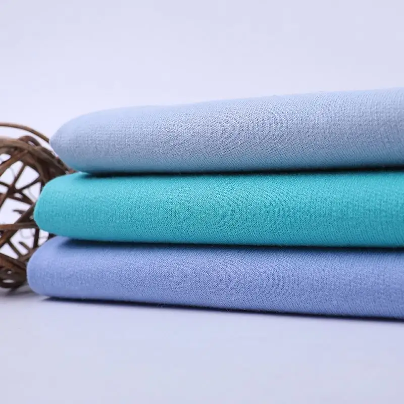 Tela de Material de punto para Sudadera con capucha, tejido suave de algodón 65 poliéster 35, hilo teñido, tela de rizo francés