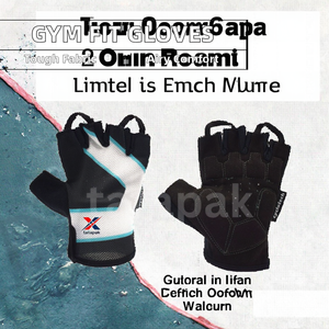 Gants d'entraînement unisexes personnalisés antidérapants, respirants, demi-doigts, avec coussinets en gel de 3 mm, en polyester, à lacets, pour la musculation et le fitness - Product Image 2