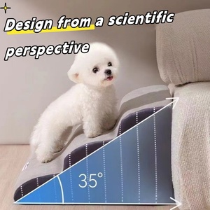 Luxury <b>Dog</b> <b>Beds</b> Wholesale High Density Foam Pet Stairs Removable Pets Ladder <b>Dog</b> Ramp <b>for</b> High <b>Bed</b> <b>Sofa</b> and Small <b>Dogs</b> - Product Image 2