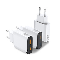 Chargeur mural USB-C ultra-fin HNT 45W GaN, prise EU, PD3.1 PD3.0, chargeur rapide pour appareils Type-C avec protection SCP OTP