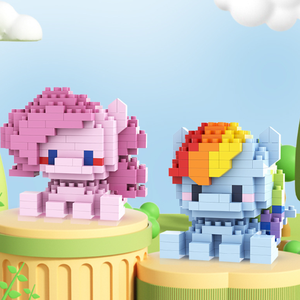 Chất Lượng Cao Quy Mô 1:18 40-Mảnh Micro Xây Dựng Khối <span class=keywords><strong>3D</strong></span> Phim Hoạt Hình Động Vật Thiên Nhiên Bức Tượng Nhỏ Nhựa ABS DIY Xây Dựng Bộ - Product Image 2