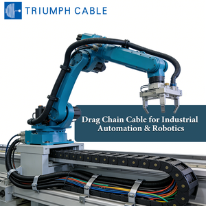 Câble flexible pour chaîne porte-câbles, <span class=keywords><strong>gaine</strong></span> PVC multicouche, personnalisable, pour applications de contrôle d'alimentation de robots et mouvements industriels - Product Image 6