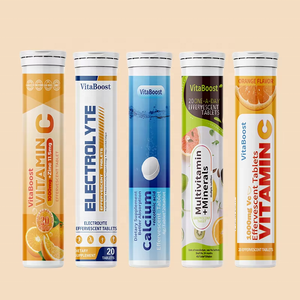 Tableta Efervescente de Disolución Rápida de Alta Calidad de Marca Privada 1000mg, Suplemento Dietético para el Apoyo Inmunológico OEM - Product Image 1
