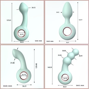 Hochvibrierender Silikon-Analvibrator Dildo Butt Plug Prostata-Massagegerät für Männer und Frauen Sexprodukte - Product Image 2