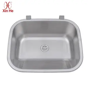 SUS 304 Stainless Steel Wash Clothes Deep Sink Laundry Basin