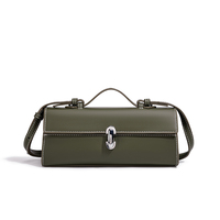 Sac à main vintage 1881 pour femme, sac à bandoulière rectangulaire fin avec poignée supérieure, fermoir métallique et sangle amovible
