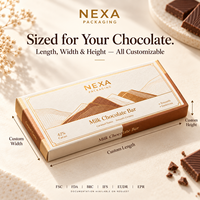 Boîtes d'emballage personnalisées pour barres chocolatées, cartons de luxe en papier cartonné avec logo estampé à chaud, vente en gros d'usine