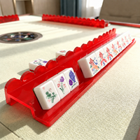 Supports de Mahjong en Acrylique Transparent de 20 Pouces à Fond Plat et Bord Festonné pour Table de Tournoi Américain Professionnelle – Vente en Gros