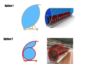 Asientos de lujo para banquillo de jugadores de fútbol con pedestales de aluminio, precio de fábrica para exteriores - Product Image 4