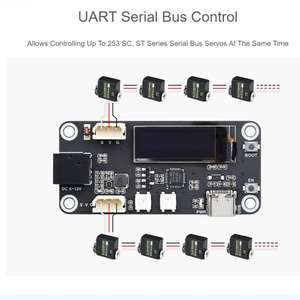 Placa de Expansión para Servomotor de 6-12V con Control ESP32 WiFi/Bluetooth/<span class=keywords><strong>ESP</strong></span>-NOW, 253 Servomotores SC/ST Bus para Brazo Robótico, Robot Hexápodo - Product Image 3