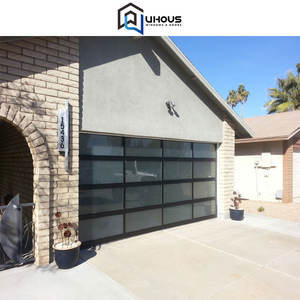 Puerta <span class=keywords><strong>de</strong></span> <span class=keywords><strong>garaje</strong></span> eléctrica automática <span class=keywords><strong>de</strong></span> diseño industrial moderno, pie <span class=keywords><strong>de</strong></span> aluminio 9x7 <span class=keywords><strong>para</strong></span> resortes plegables inclinables <span class=keywords><strong>para</strong></span> almacén al aire libre Porte - Product Image 3