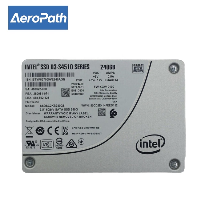 DC SSDSC2KB240G801 D3-S4510 Series 240GB Internal Solid State Drive SSD