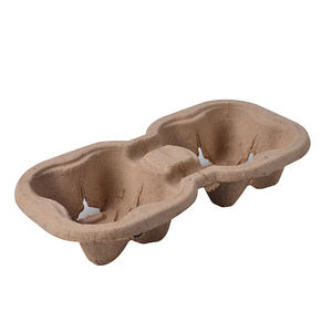 Caja de cartón corrugado Café Bebida 2 4 Portavasos Bandeja Portavasos de papel - Product Image 5