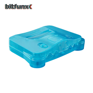 Boîtier de remplacement transparent <span class=keywords><strong>bleu</strong></span> glace Bitfunx N64 pour console de jeu rétro Nintendo64 toutes versions - Product Image 3