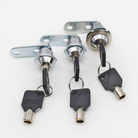 Cylindre de serrure à came double haute sécurité en alliage de zinc Jucro DLM19, finition chrome brillant, entraxe 16 mm, 2 clés pour poubelles de recyclage