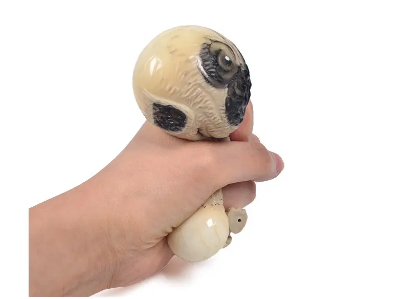 Mềm Squishy dễ thương động vật phong cách chống căng thẳng bóp cứu trợ lo lắng TPR pekingese bồn chồn đồ chơi