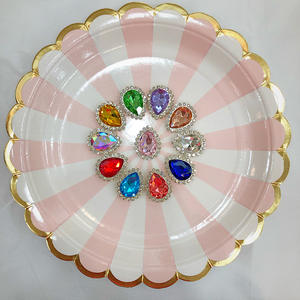 ダイヤモンド型のガラス製ラインストーン、ルースクリスタルアクセサリー、DIY衣類用、オリジナルデザインのカスタマイズに - Product Image 2