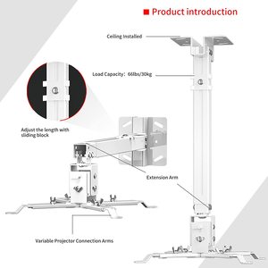 <span class=keywords><strong>Support</strong></span> de projecteur <span class=keywords><strong>support</strong></span> en métal universel Kit de montage de projecteur <span class=keywords><strong>support</strong></span> de montage mural au <span class=keywords><strong>plafond</strong></span> rétractable 43-65 cm <span class=keywords><strong>pour</strong></span> projecteur - Product Image 6
