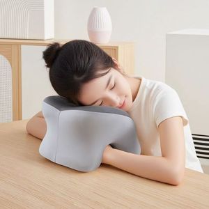 Oreiller de sieste <span class=keywords><strong>en</strong></span> soie de lait pour bureau, salle de classe, étudiants, pause déjeuner, utilisation sur table, enfants et positions allongées - Product Image 4