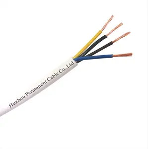 YJ OEM H05VV-F de fil électrique 10mm câbles multiconducteurs flexibles câbles d'alimentation RVV en cuivre souple à 3 ou 4 conducteurs