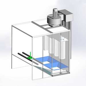 Cabina di verniciatura a spruzzo ideale personalizzata conveniente <span class=keywords><strong>2m</strong></span> depolveratore - Product Image 1