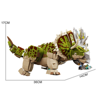 13051 bloque de construcción creativo MOC dragón Sterrholophus Marsh 1368 Uds pequeñas partículas Unisex juego de bloques de construcción educativos