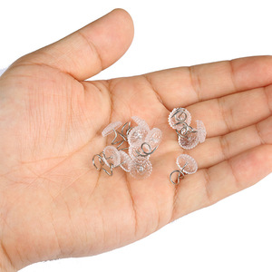 100pcs rõ ràng đầu bọc <span class=keywords><strong>Twist</strong></span> pins tacks cho giữ trượt bao gồm và bedskirt - Product Image 4