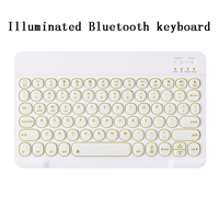 Keyboard Laptop Nirkabel 10m Beriluminasi dari Aluminium Alloy dan Plastik ABS yang Dapat Disesuaikan