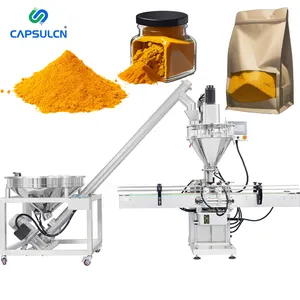 CN-HZFC Automatic turmeric powder Auger Dose Filler White Salt milk Powder Dosing Packing Filling Machine