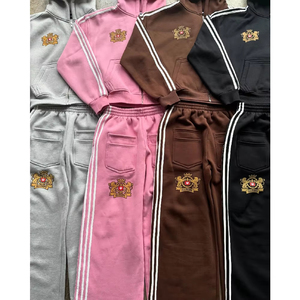 2025 New Streetwear Men's <strong>Tracksuit</strong> Sun Faded Acid Wash Hoodie and Sweatpants Set Personalized SweatSuit for Autumn - Product Image 3
