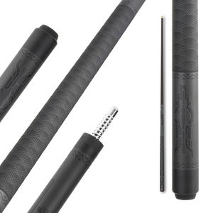 Queue de billard en fibre de carbone <span class=keywords><strong>à</strong></span> faible déflexion de 11,8/12,5 mm |   Queue de billard et de snooker professionnelle 100% carbone avec capacité de break/jump - Product Image 1