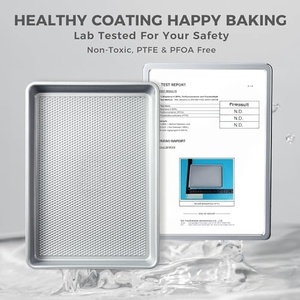 Plateau de cuisson perforé antiadhésif professionnel pour bagels 600x400, plaque plate - Product Image 5