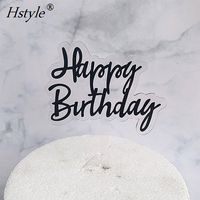 Glücklich Geburtstag Kuchen Topper Acryl Cupcake Topper für Verschiedene Geburtstag Kuchen Dekorationen PQ262