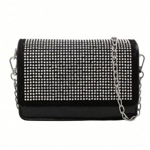 Bolso de Hombro Tipo Bandolera con Pedrería para Mujer, Nuevo Modelo de Verano, Versátil, Lleno de Diamantes, para Llevar Bajo el Brazo, Bolso de Moda - Product Image 1
