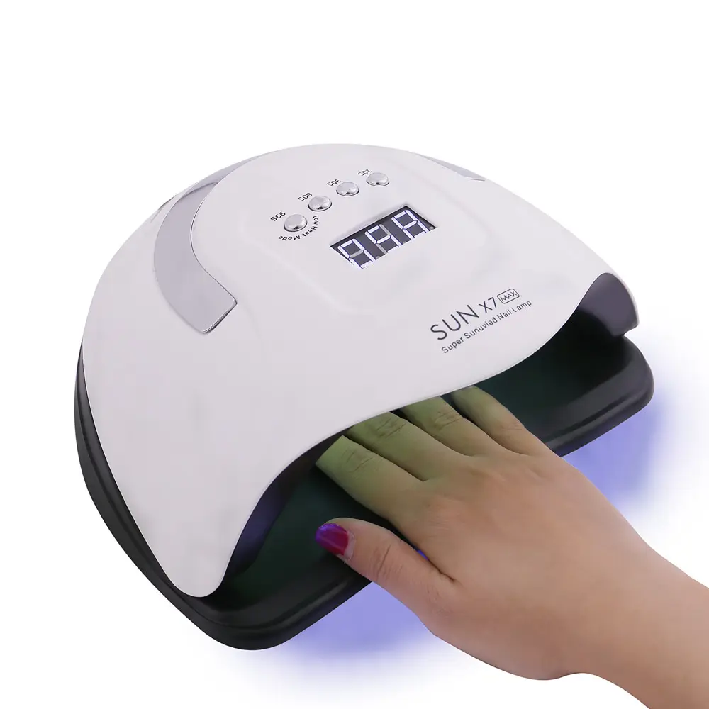 SUNX7 MAX 180W UV Lamp 57 leds Fast Curing Gel Polish Nail Dryer with 10s 30s 60s 99s Timer Setting Smart Sensor Nail Tool