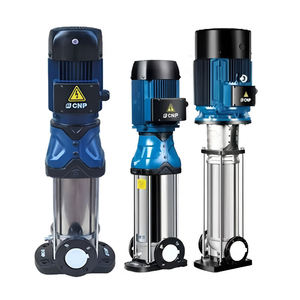 Pompe centrifuge verticale multi-étages haute pression 1,5 CV OEM en acier inoxydable pour système de circulation d'eau des bâtiments commerciaux - Product Image 3