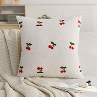 Housse de coussin brodée en peluche motif fruits frais, coussin décoratif pour canapé et décoration intérieure – Grande Vente