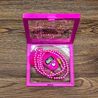 Chapelet Tasbih Perles de Verre avec Compteur de Doigt Électronique – Ensemble Liturgique Tasbih – Cadeau Islamique pour Mariage, Aïd, Hommes et Femmes