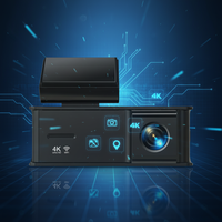 Caméras doubles avant et arrière 2K WIFI, mini dashcam cachée, enregistreur de conduite GPS WDR HDR, DVR de voiture, boîte noire de voiture, cordon d'alimentation USB