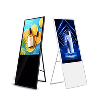Kiosque publicitaire portable et pliable avec écran tactile LCD, Wi-Fi, LAN, Android, pour centres commerciaux et animations intérieures