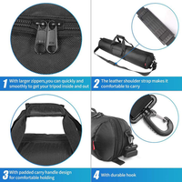 Sac de trépied portable épais et étanche, avec bandoulière pour trépieds à flèche et supports de trépied, supports de microphone