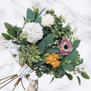 Ramas de Hojas de <span class=keywords><strong>Eucalipto</strong></span> Mixtas a Granel, Hojas de <span class=keywords><strong>Eucalipto</strong></span> Ovaladas con Semillas Blancas, Ramas para Coronas Florales, Guirnaldas, Ramos y Decoración Verde - Product Image 2