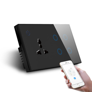 Interruptor de Pared Inteligente MakeGood de 147 mm, Control Remoto por Wifi con Aplicación Tuya, Panel de Vidrio Templado, para Uso en Hogar y <span class=keywords><strong>Hotel</strong></span> - Product Image 3